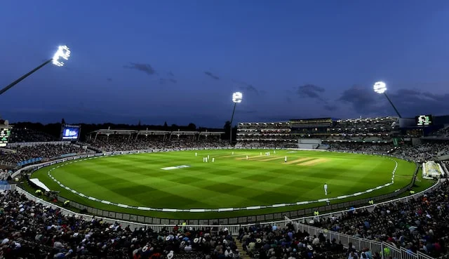 a large stadium with people in the stands